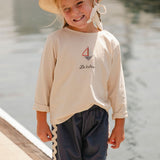 Embroidered Top in Le Bateau