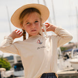 Embroidered Top in Le Bateau