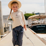 Embroidered Top in Le Bateau