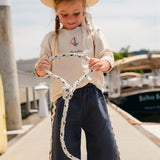 Wide-leg Pant in Mar Azul
