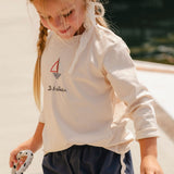 Embroidered Top in Le Bateau