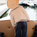 Sail Away Cardigan in Salt/Navy