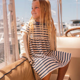Marina Dress in Navy Stripe