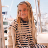 Marina Dress in Navy Stripe