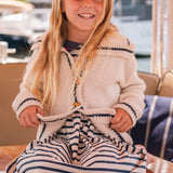 Sail Away Cardigan in Salt/Navy