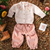 Amelia Cardigan - Heathered Pink