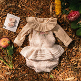 Amelia Romper - Heathered Pink