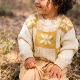 Daisy Patchwork Sweater - Honeycomb