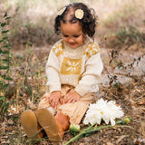 Daisy Patchwork Sweater - Honeycomb