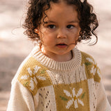 Daisy Patchwork Sweater - Honeycomb