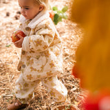 Quilted Jacket - Floral Hearts Honey