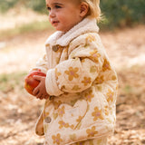 Quilted Jacket - Floral Hearts Honey