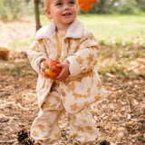 Heart Pocket Pants - Floral Hearts Honey